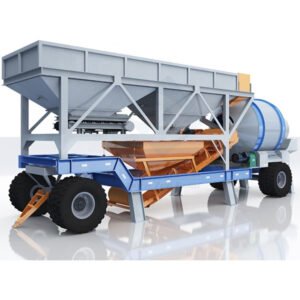 Mobile concrete batch plant